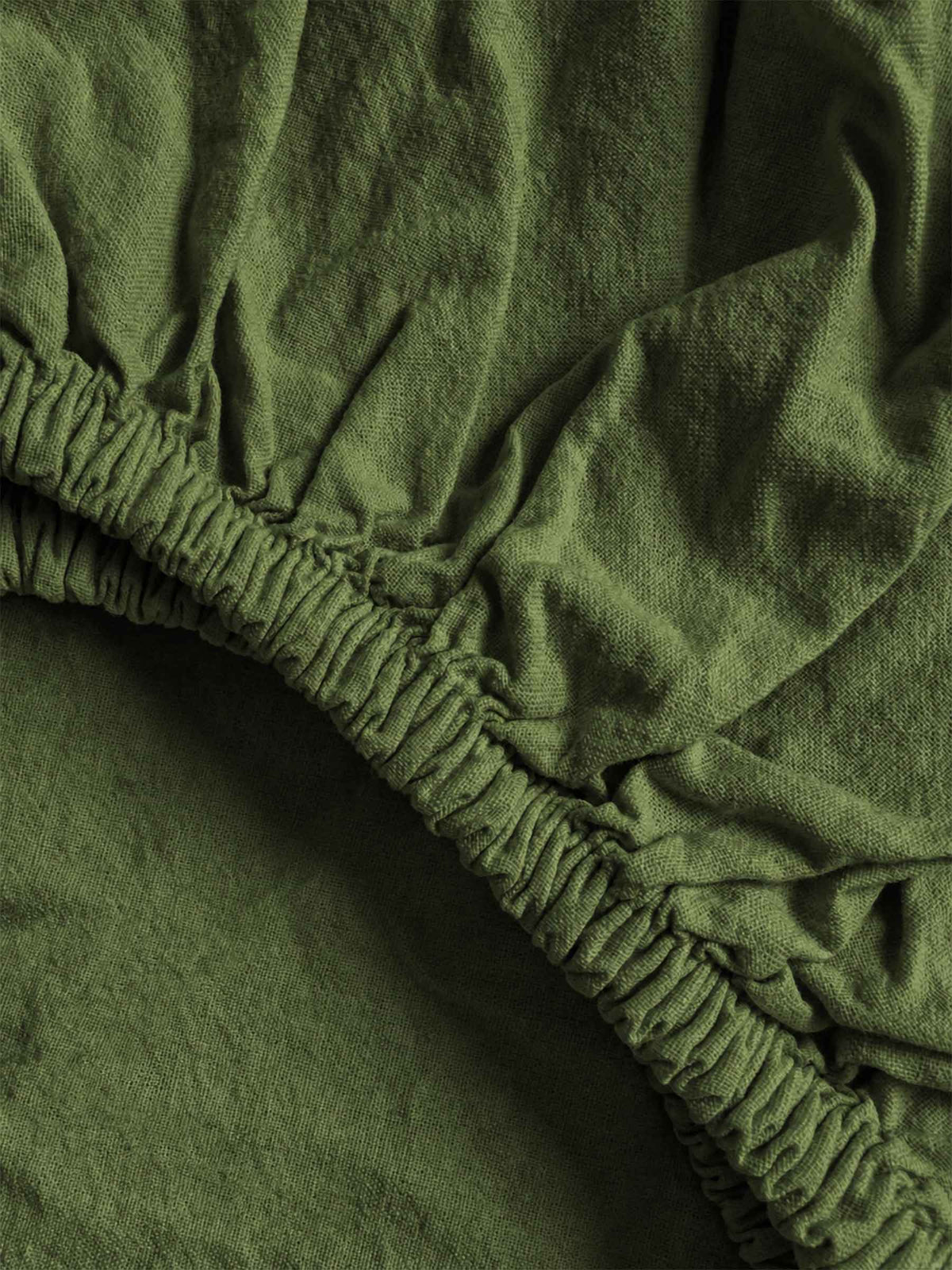 Lençol ajustável, STONE, Kaki