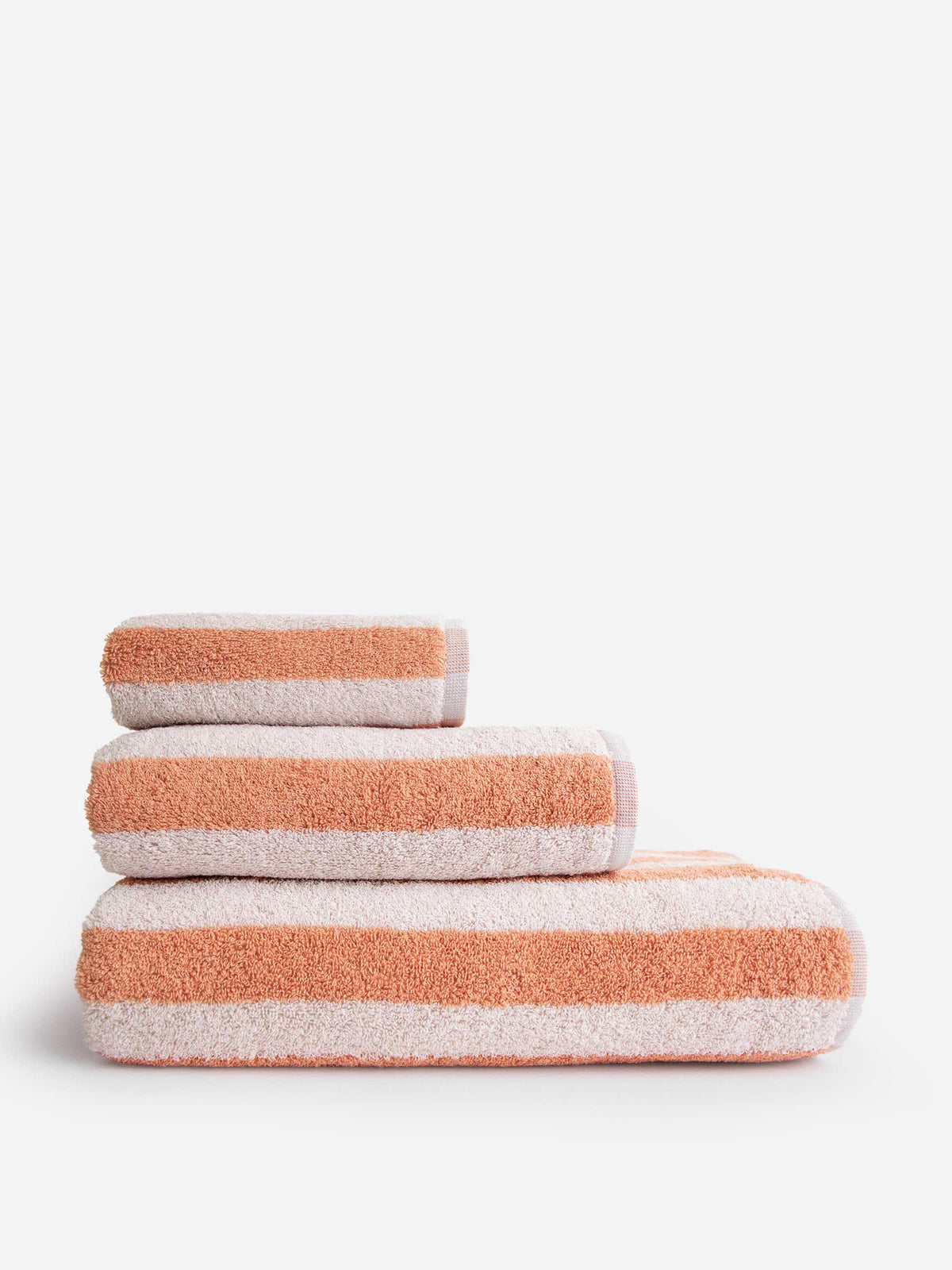 Toalha de Banho, DOUBLE STRIPES, Laranja