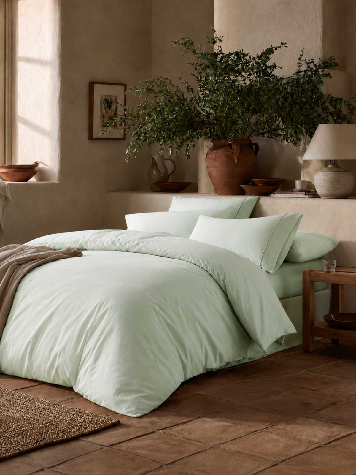 Lençol ajustável, ROYAL, Verde Água