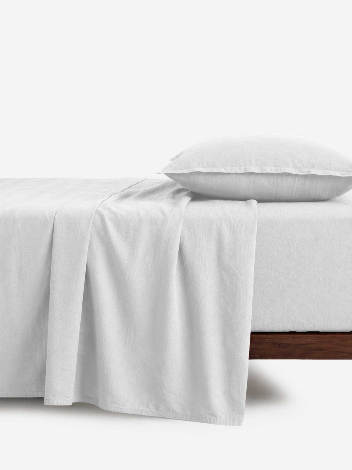 Lençol ajustável, STONE, Branco